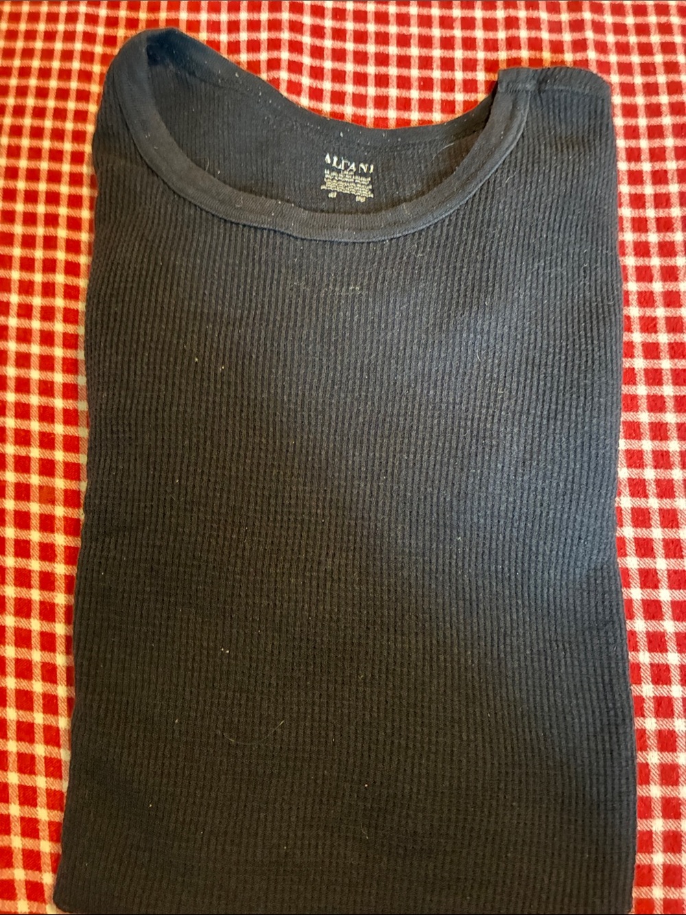 Alfani Black Ribbed Knit Crewneck